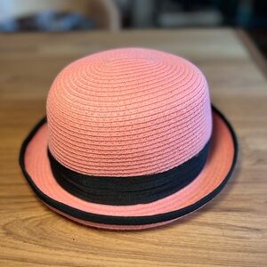 Pink and Black Hat